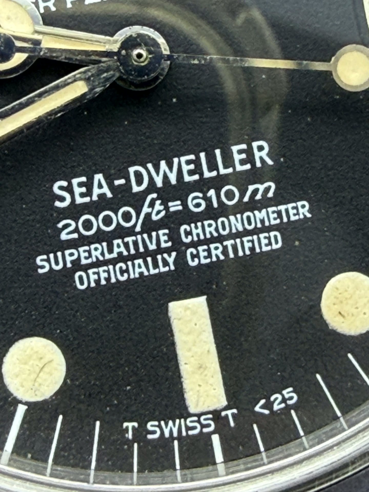 Rolex Sea-Dweller 1665 Mark II rail dial