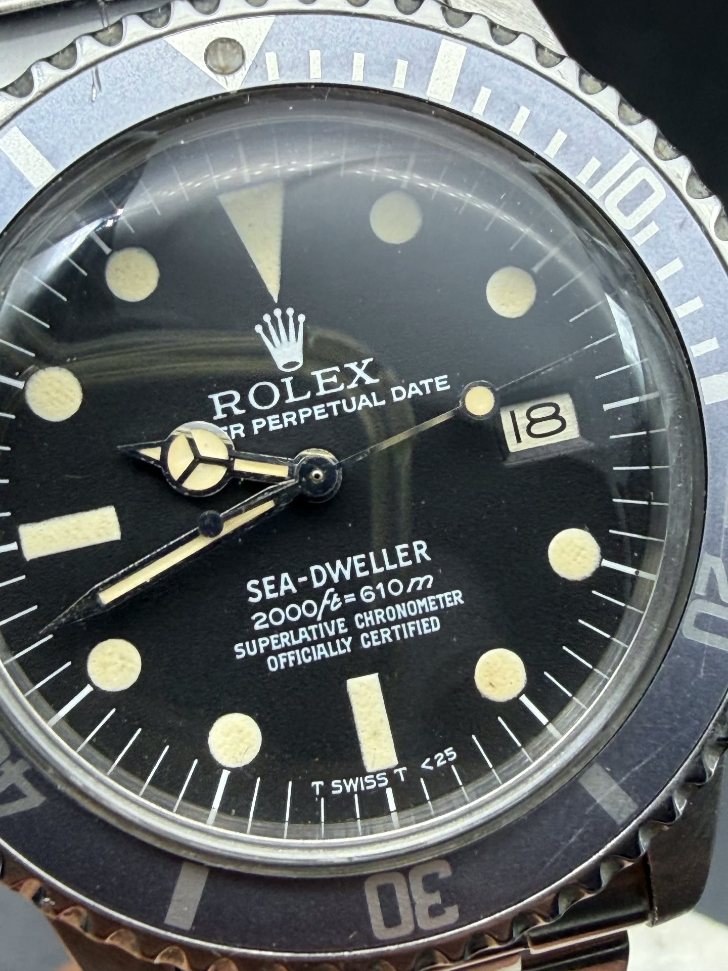 Rolex Sea-Dweller 1665 Mark II rail dial