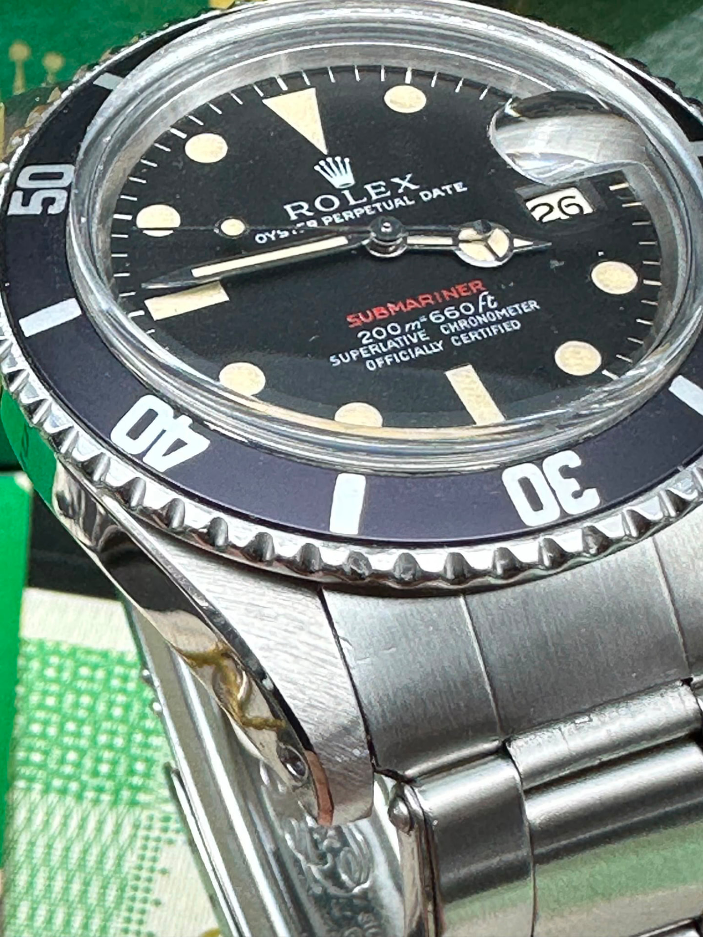 Rolex Submariner « Red » 1680 Mk1 « Meters First »