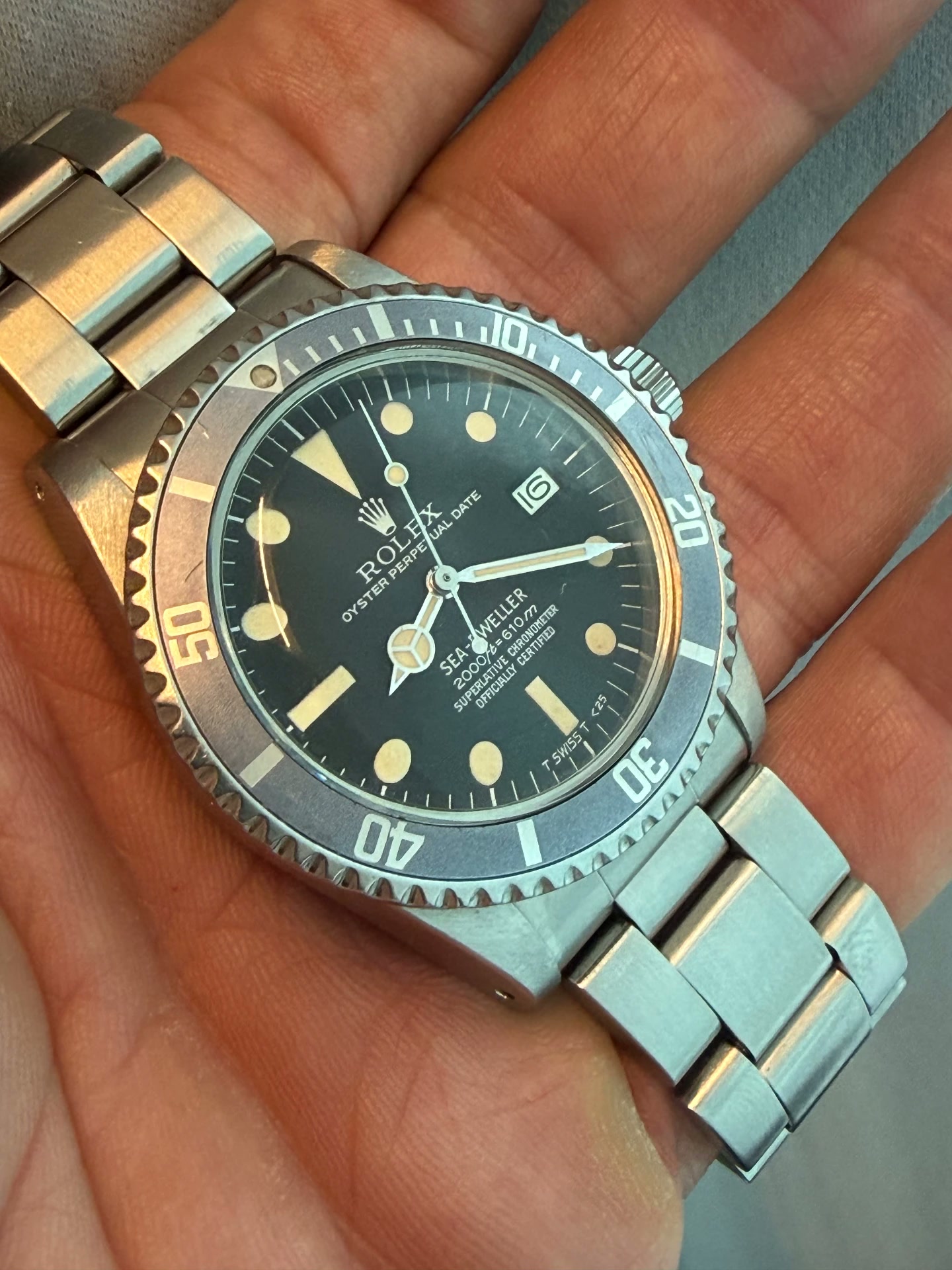 Rolex Sea-Dweller 1665 Mark II rail dial
